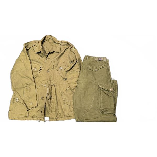 Canadian OG 107 GS 'Quarpel' Combat Jacket and Trousers, 1966, Size Large