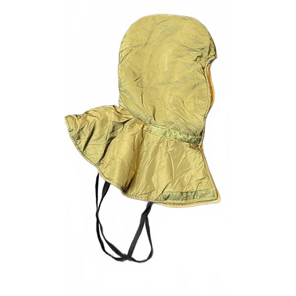 Military Green Cold Weather Hood with Chin Straps and Neck Cover