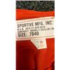 Image 2 : Sportive MFG. Inc. Orange Cargo Pants Size 7040 NSN 8415-21-870-5313