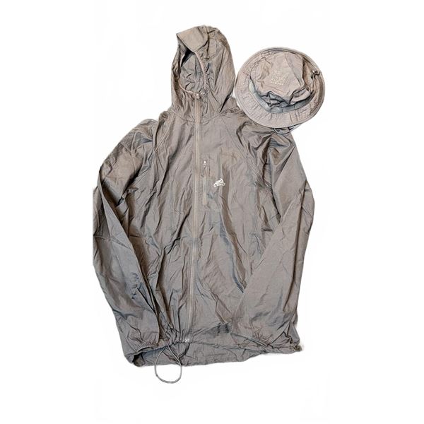 Arc'teryx Grey Hooded Jacket and Bucket Hat Set