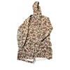 Image 1 : Camouflage Pattern Hooded Parka Jacket, Size Large, Drawstring Waist and Hem