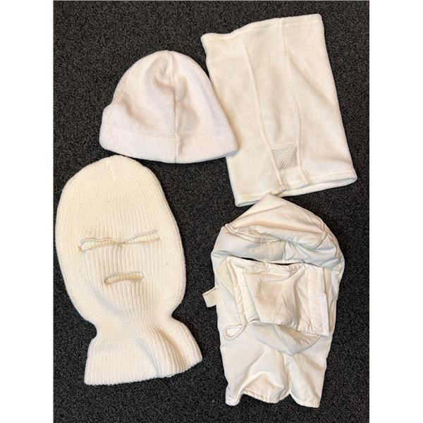 Cold Weather Hoods and Balaclavas, 4 Pieces, Various Makers