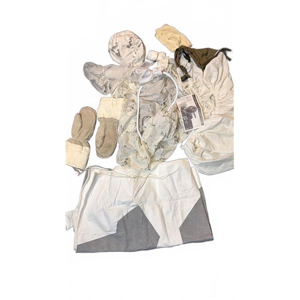 Saab Barracuda Arctic Winter Camouflage Gear Set with Mittens and Camouflage Screen