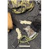 Image 1 : Canadian Military Camo Helmets, Boonie Hat, Belts, Paracord, Buckles, and Accessories Lot
