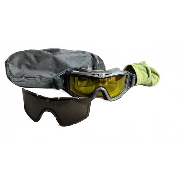 Revision Military Ballistic Goggles With Yellow and Smoke Lens, Soft Case Included
