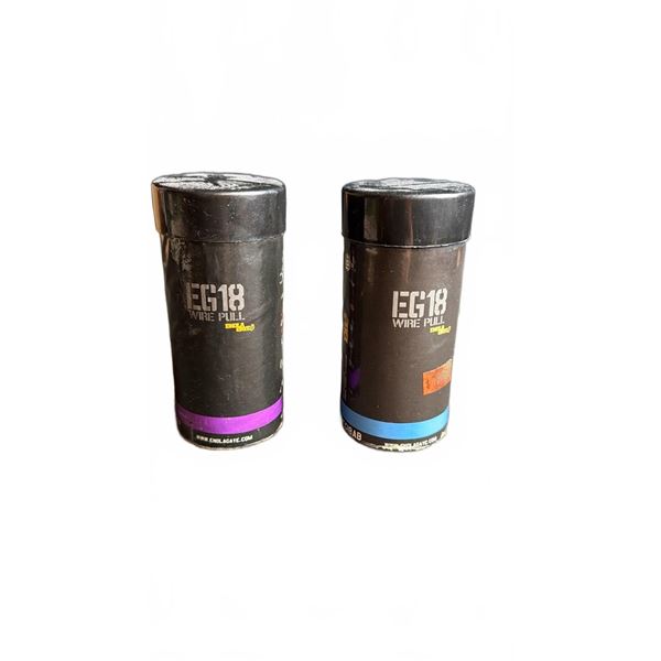 EG18 Wire Pull Smoke Grenades—Purple and Blue—Enola Gaye