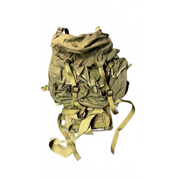Canadian Military 82 Pattern Rucksack Field Pack, Size Long, Green Canvas and Frame