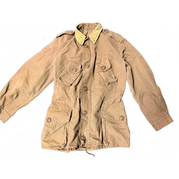 U.S. Army OG-107 Field Jacket with Button Closure and Instruction Tag