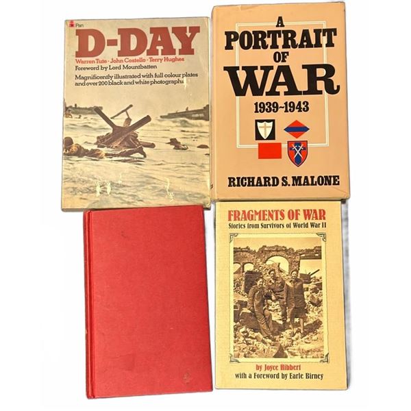 D-Day, A Portrait of War 1939-1943, Fragments of War WWII History Books Lot