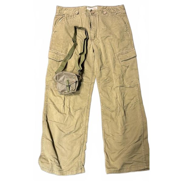 Deep Bush Cargo Pants W34 With Utility Pouch, Cotton Polyester Blend