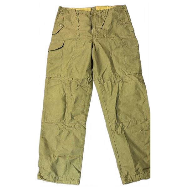 Surplus St-Gilles Green Nylon/Cotton Cargo Pants, Made in Canada, Size 8