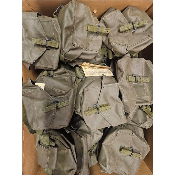 40 Military Canvas Pouches for Charger Radiac Detector with Straps and Buckles