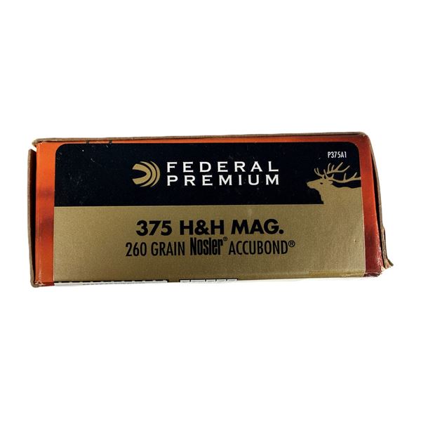 375 H&H Federal Premium - 260 Grain Nosler