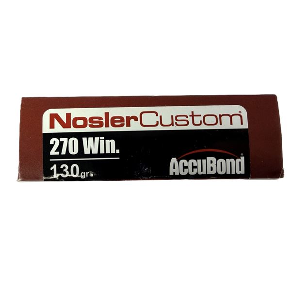 270 WIN Nosler Custom Accubond - 130 Grain