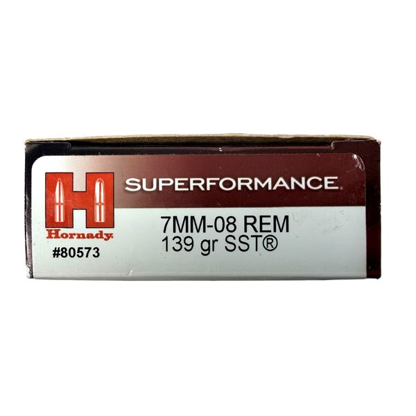 7MM-08 REM Hornady SST - 139 Grain NIB