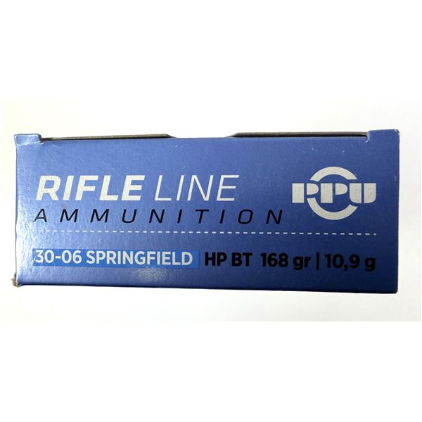 30-06 Springfield PPU HP BT - 168 Grain NIB