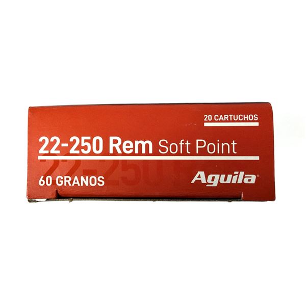 25-250 REM Aguila SP - 60 Grain NIB