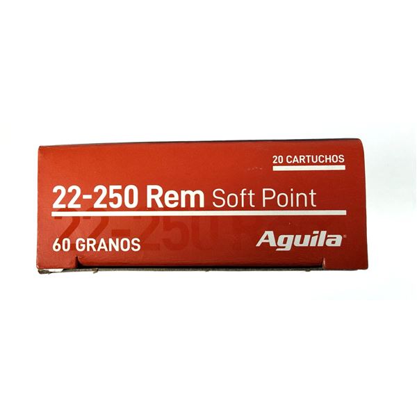 25-250 REM Aguila SP - 60 Grain NIB