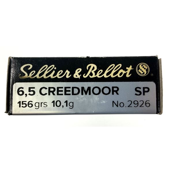 6.5 Creedmoor S&B SP - 156 Grain NIB