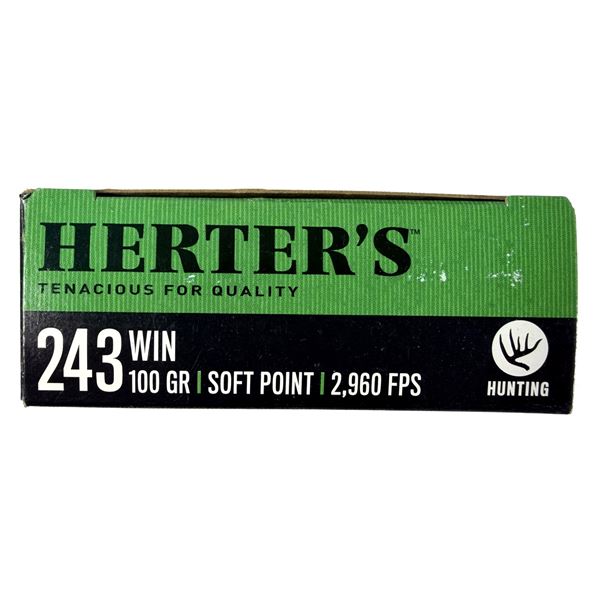 243 WIN Herters SP - 100 Grain NIB