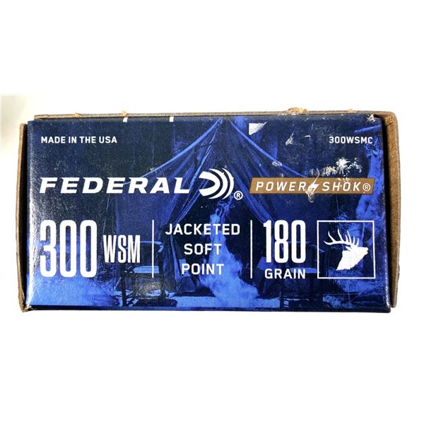 300 WSM Federal JSP - 180 Grain NIB