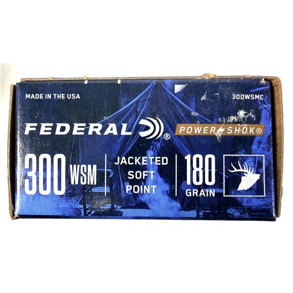 300 WSM Federal JSP - 180 Grain NIB