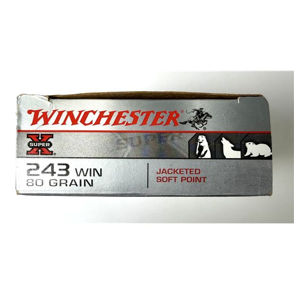 243 WIN Winchester JSP - 80 Grain NIB