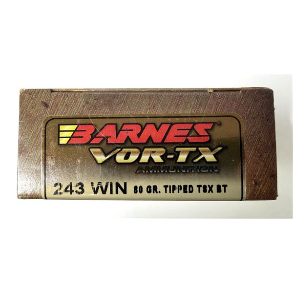 243 WIN Barnes VOR-TX - 80 Grain NIB
