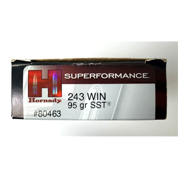 243 WIN Hornady SST - 95 Grain NIB