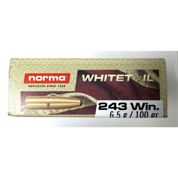 243 WIN Norma - 100 Grain NIB