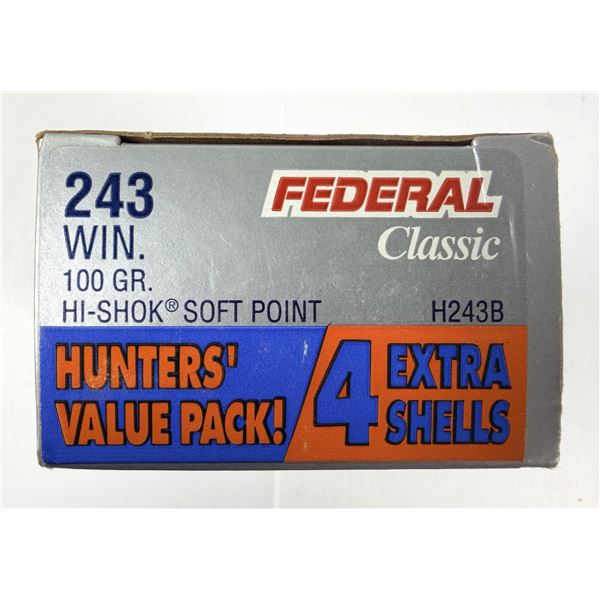 243 WIN Federal x24 Rounds - 100 Grain NIB