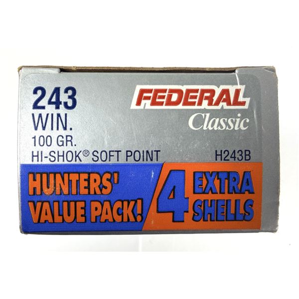 243 WIN Federal x24 Rounds - 100 Grain NIB
