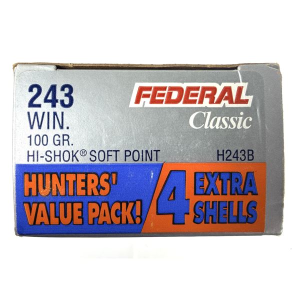 243 WIN Federal x24 Rounds - 100 Grain NIB
