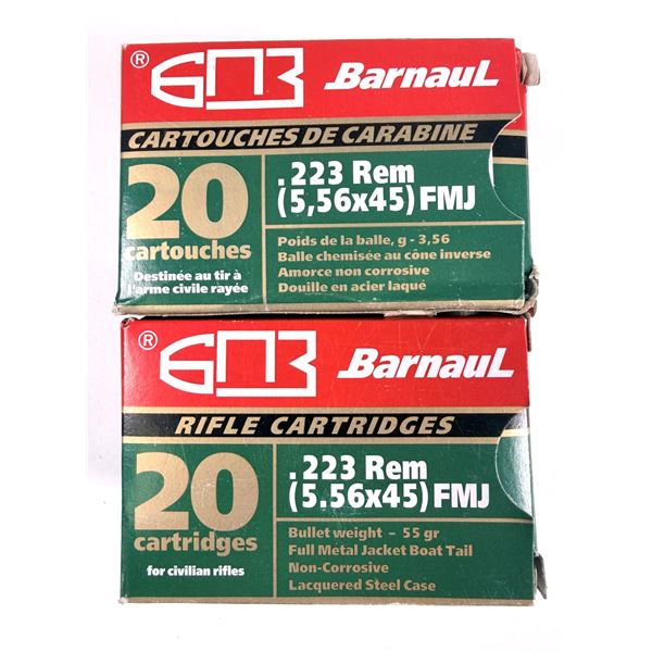 223 REM Barnaul x40 Rounds - 55 Grain NIB