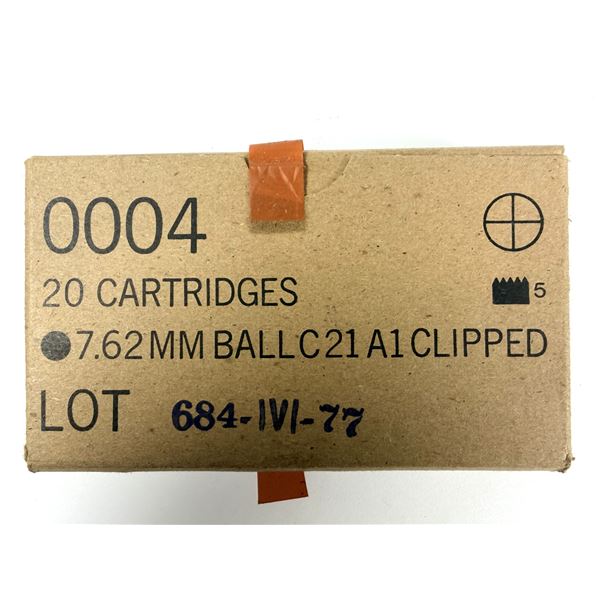 7.62 x 51 - 20 Rounds On Clips NEW