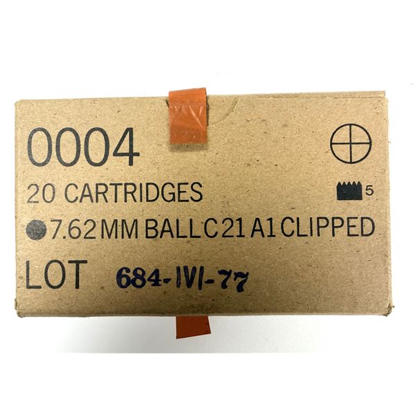 7.62 x 51 - 20 Rounds On Clips NEW