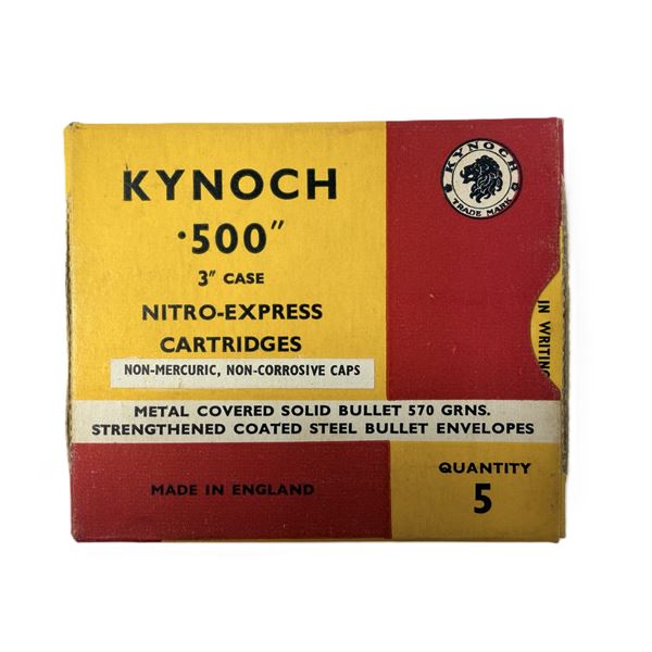 Kynoch 500 3 Inch Nitro Express - x5 Rounds w/ Box