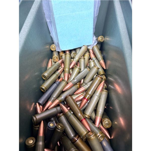 7.62 x 39 Ammo LOT x225 Rounds w/ Ammo Box