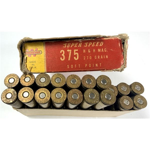 375 H&H Vintage Ammo Lot x14 Rounds