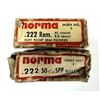 Image 1 : 222 REM Norma Ammo Lot x38 Rounds