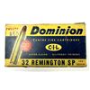 Image 1 : 32 REM Vintage Dominion 20 Rounds w/ Box