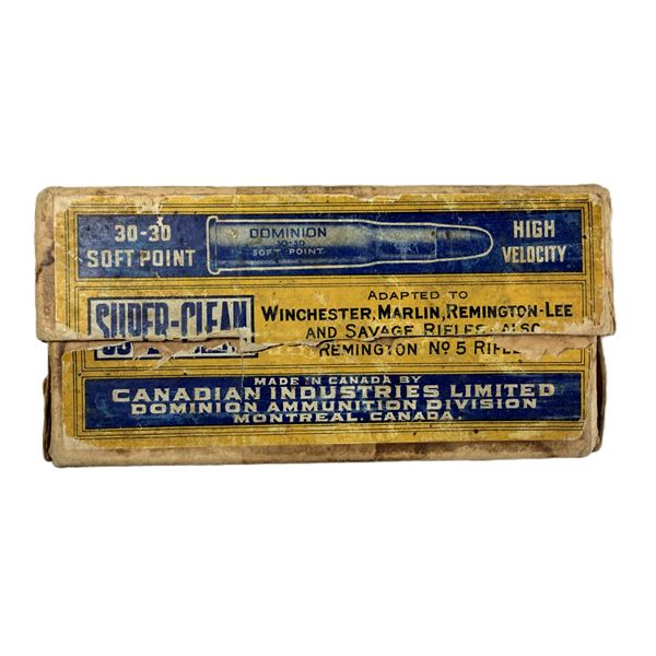 32 WS & 30-30 SP Vintage Ammo x18 Rounds w/Box