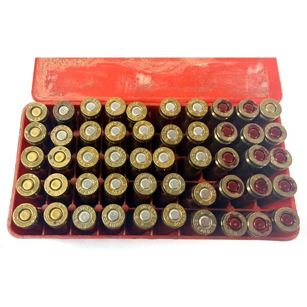 30 Carbine Ammo Lot x50 Rounds w/ Case