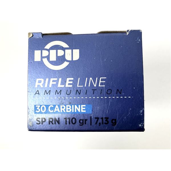 30 Carbine PPU SP RN - 110 Grain NIB