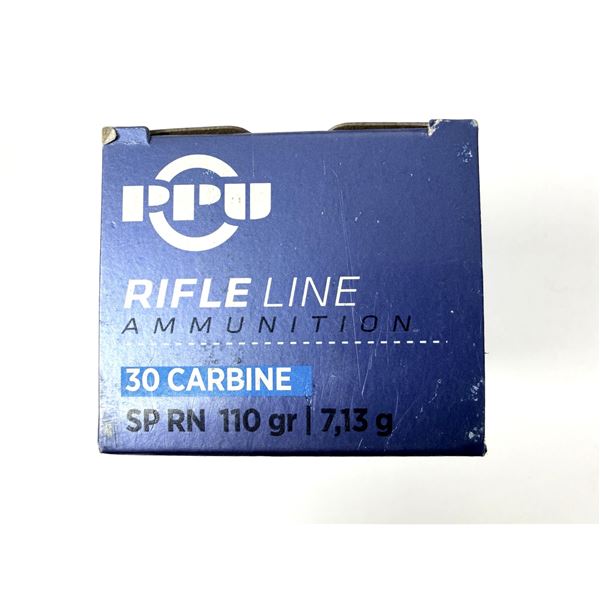 30 Carbine PPU SP RN - 110 Grain NIB