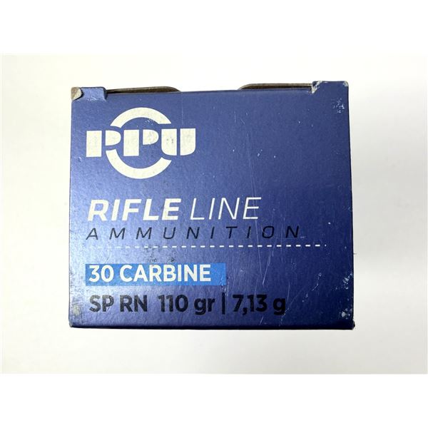 30 Carbine PPU SP RN - 110 Grain NIB