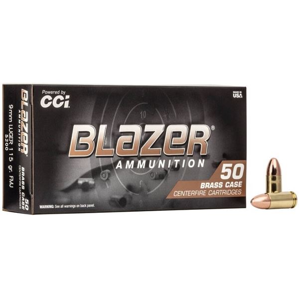 9mm Luger Blazer FMJ - 115 Grain NIB