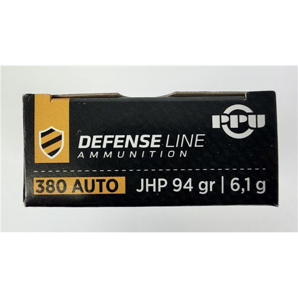 380 AUTO JHP PPU - 94 Grain NIB
