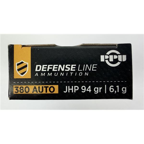380 AUTO JHP PPU - 94 Grain NIB