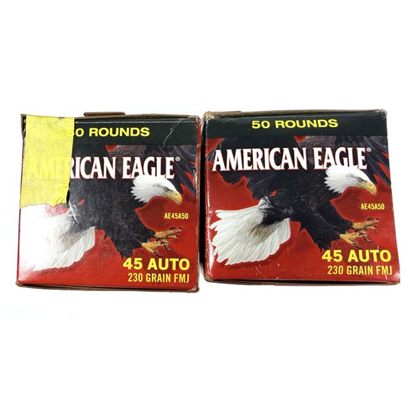 45 Auto American Eagle LOT x74 Rounds - 230 Grain
